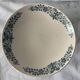 4 blue and white service dishes Alesia Longchamp Iron Land early 20th century
