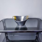 Brutalist centerpiece by Leopold, Brass and aluminum, Spain, 1970