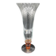 Vintage, grand, vase, cristal, cristallerie hartzviller, haut de gamme, français, chic, luxe, france