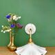 Vintage white opaline lampshade wall light