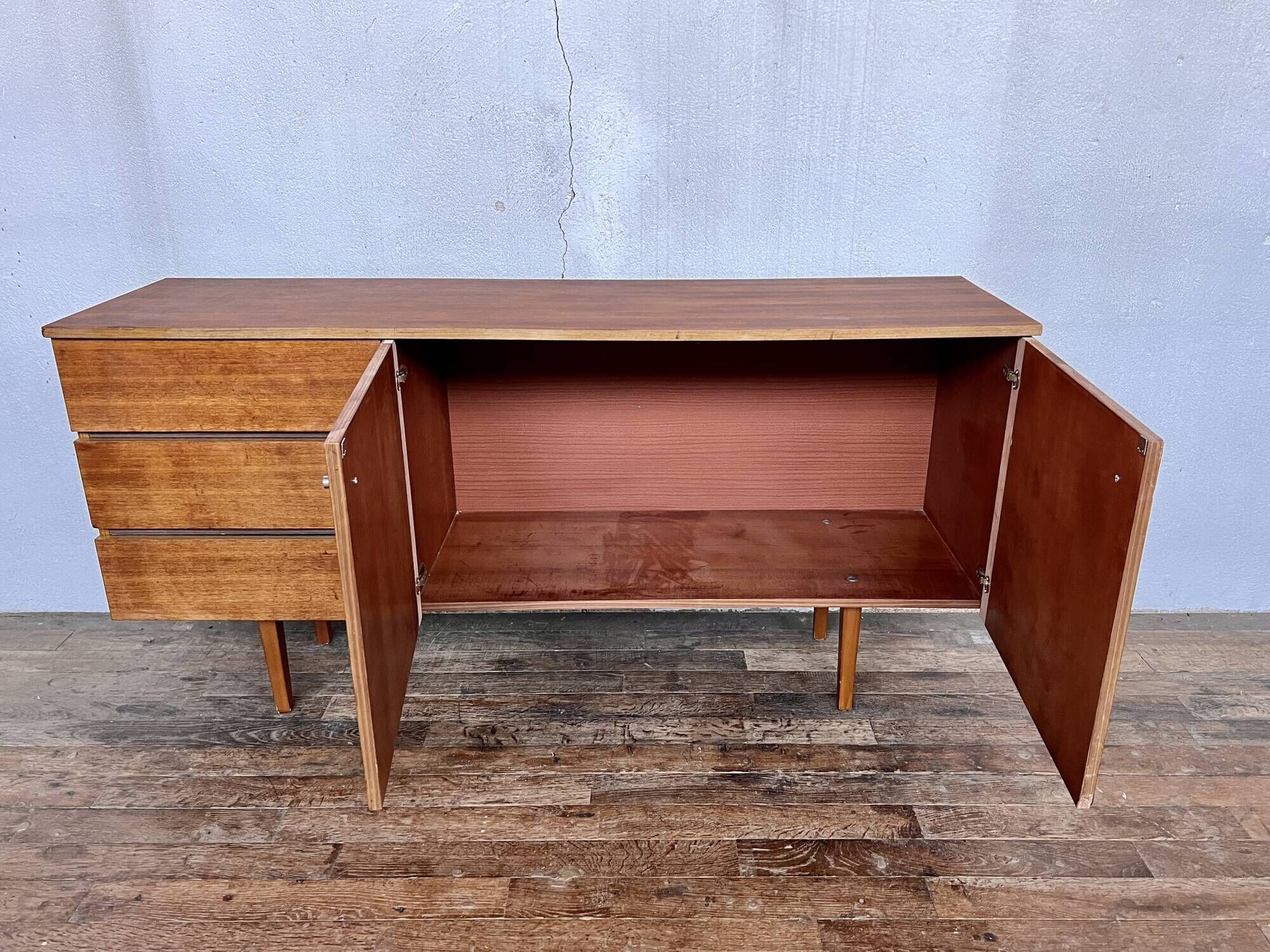 VINTAGE ENFILADE BAHUT TV STAND HIFI LEGRAND SCANDINAVE 1950