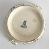 Soupière ancienne en terre de fer « Tulipes » Gien