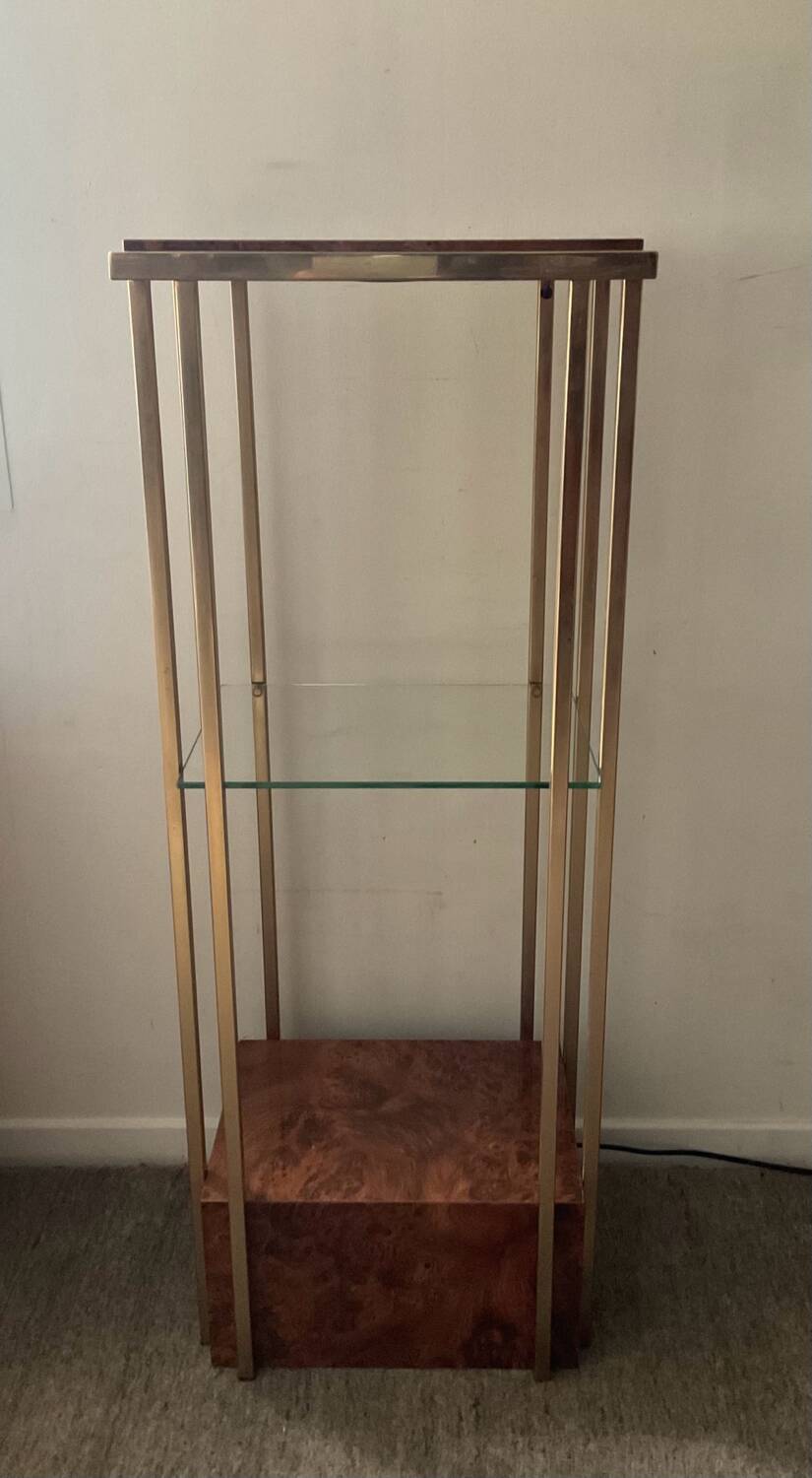 Belgo Chrom shelf 23kt gold plated from the 70s