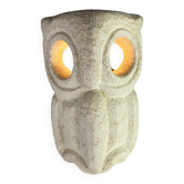 Albert Tormos Lamp in Stone Sculpture Owl or Owl France 1960/70