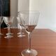 Service 8 glasses of crystal wine art deco
