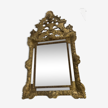 Miroir ancien doré 56x105cm