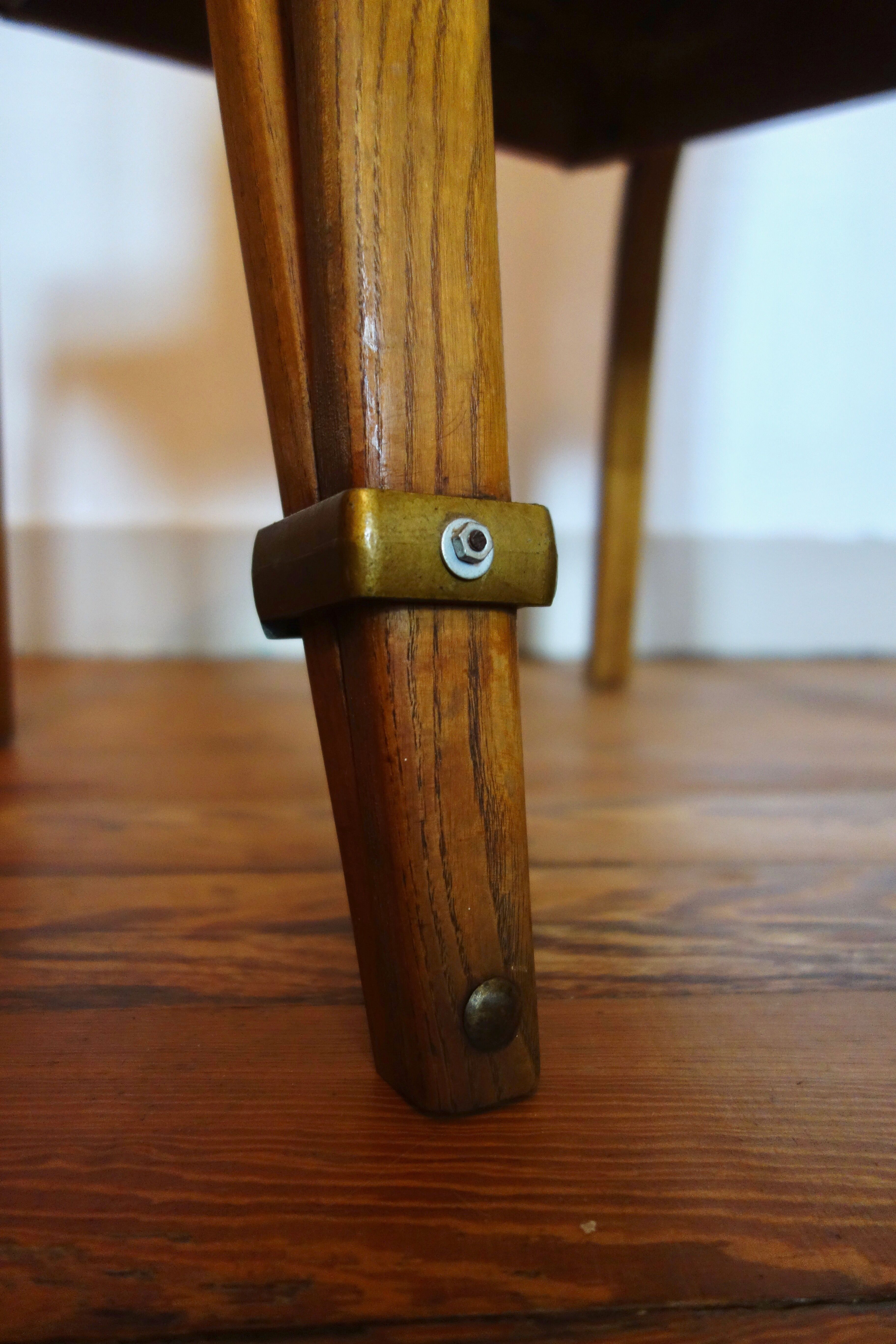 4 chairs "bow wood" by Hugues Steiner 50