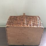 Double flap wicker basket