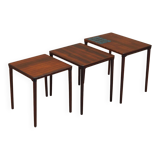 Set of three rosewood tables, Danish design, 1960s, production: Denmark