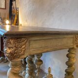 Table / office with 2 drawers. louis xiii style