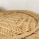 4 tabourets corde et rotin