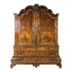 Dutch burr walnut cabinet ca. 1740