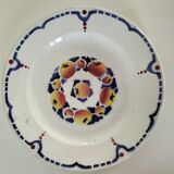 Set of 8 ironstone plates with coordinated designs.