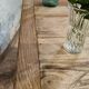 Solid oak farmhouse table "brut" 247x89, top "chocolate oak"