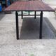 Industrial iron and wood table