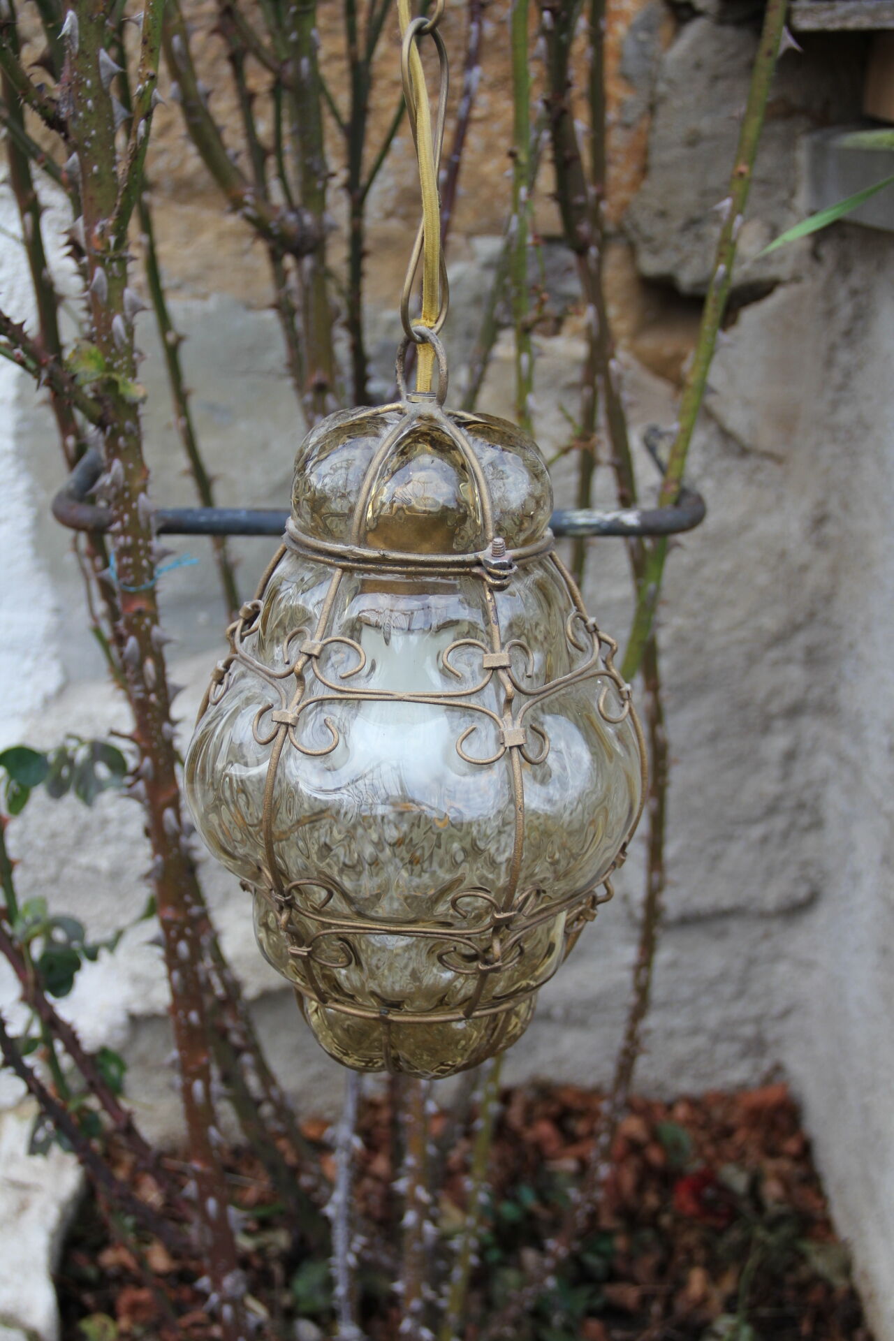 Lustre verre soufflé Murano