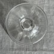 Set of 10 small vintage glass ice cream bowls.