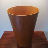 Large teak waste paper basket Martin Aberg for Servex