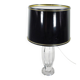 Elis Bergh for Kosta Sweden engraved crystal table lamp