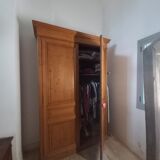 Old storage cabinet in fir, early twentieth century