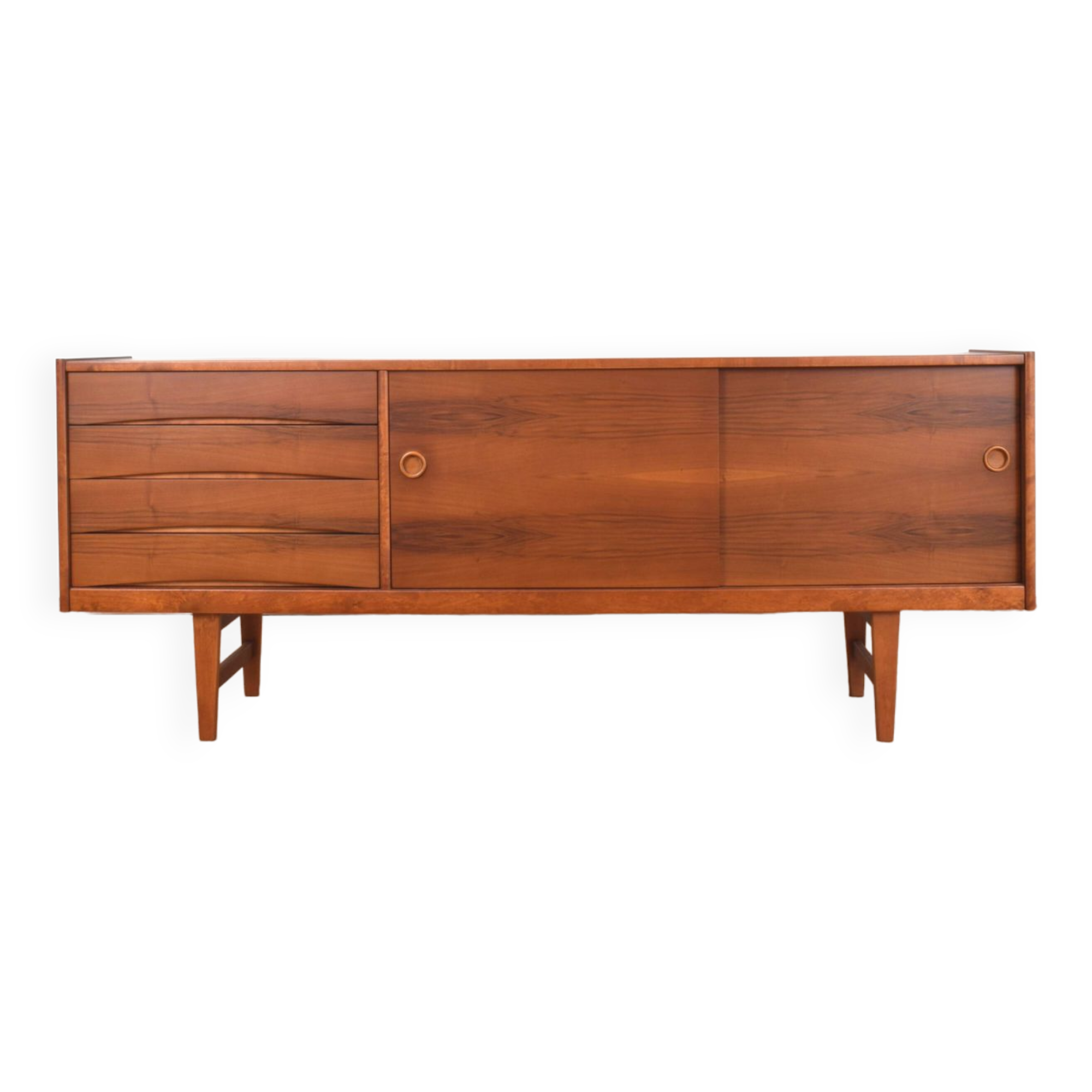 Mid-Century Walnut Sideboard Model Ulvö by Erik Wørts for Ikea, 1960s