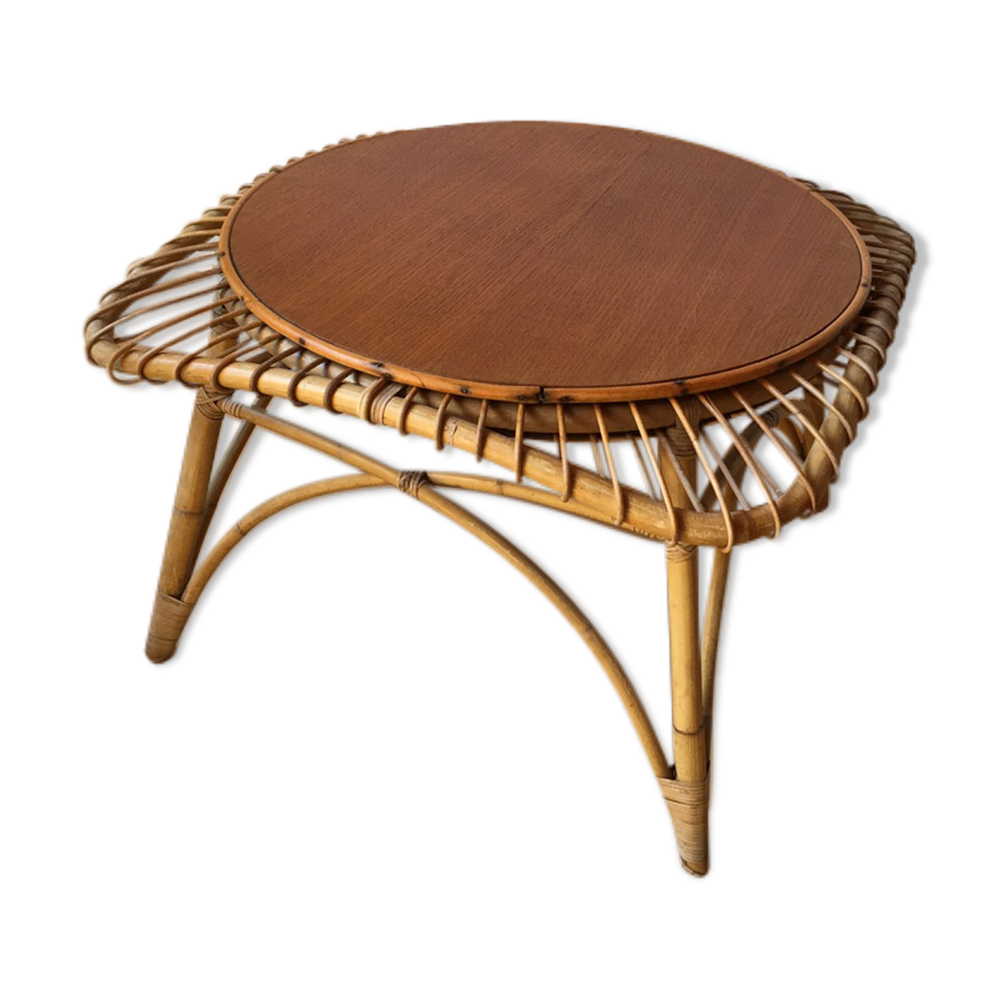 Rattan coffee table