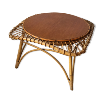 Rattan coffee table