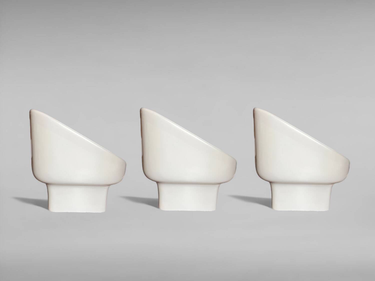 Chaises en fibre de verre du milieu du siècle par Douglas Deeds