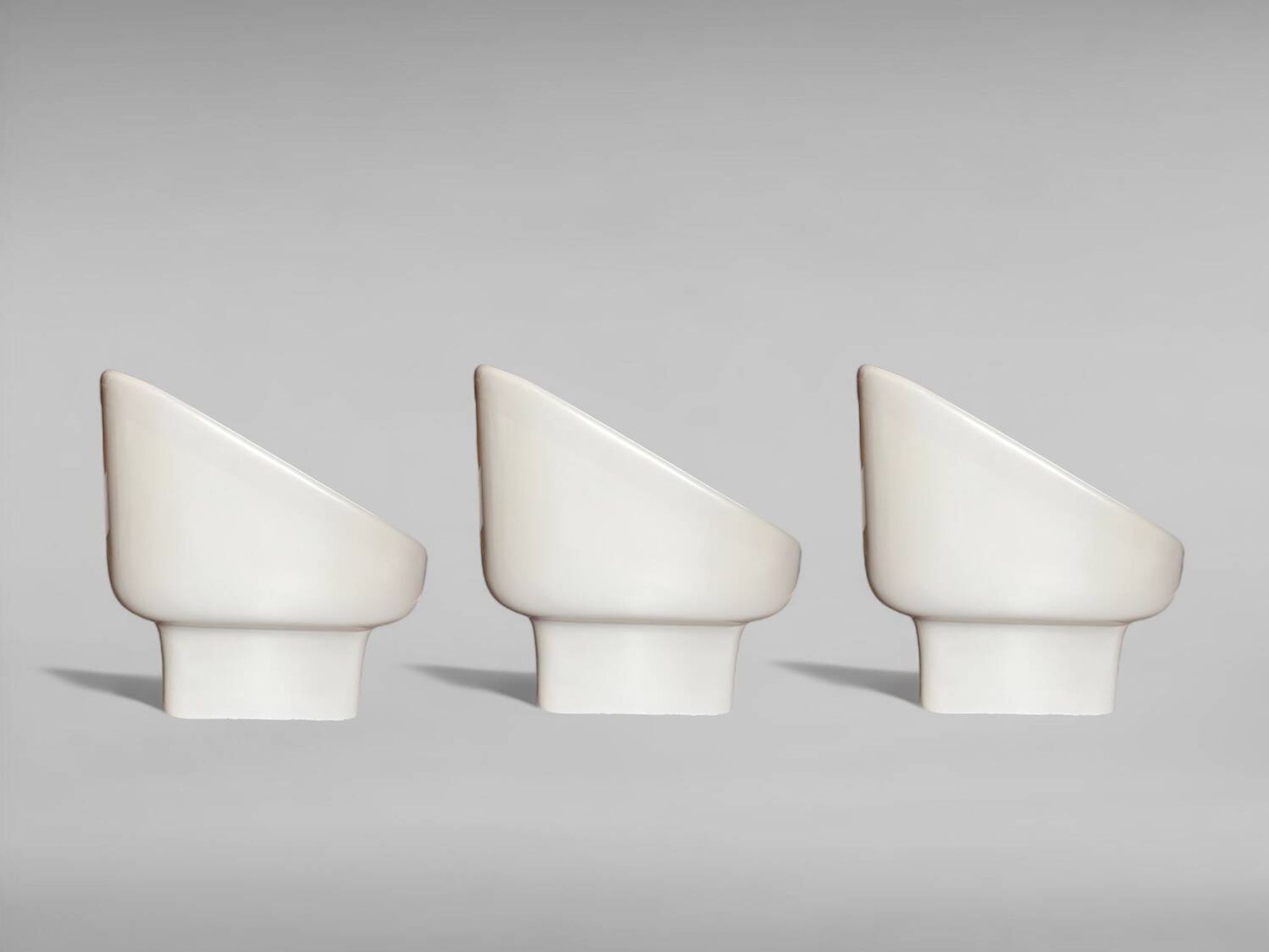 Mid-century fiberglass chairs by Douglas Deeds