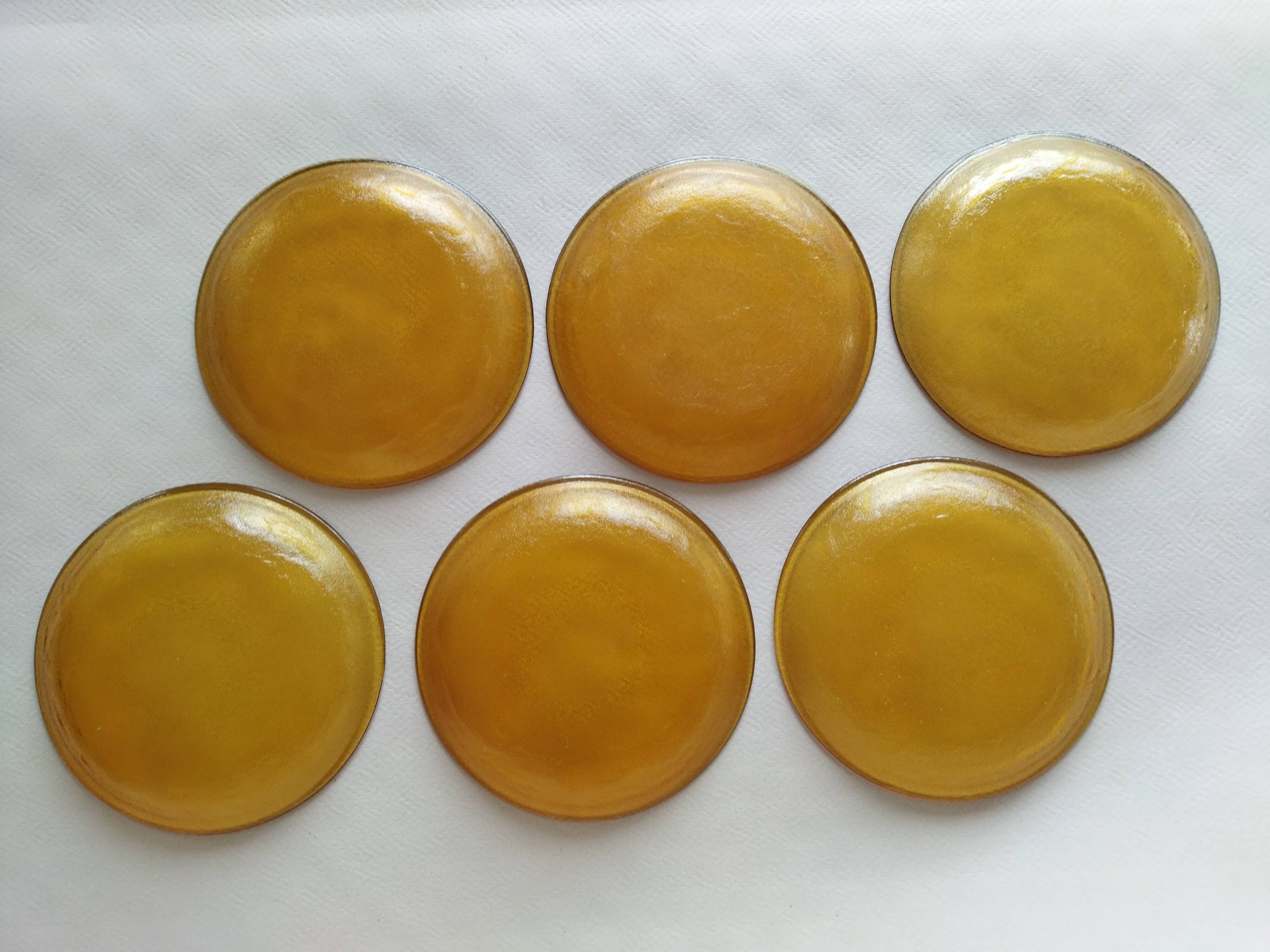 12 Arcoroc Sierra Ambre dessert plates