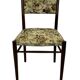 Vintage Dining Chair Flower Upholstery 1960s Teak
