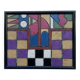 Tableau abstrait géométrique coloré