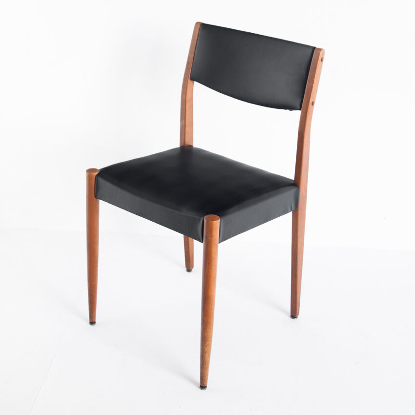 Set of 4 Scandinavian style chairs, France, 1960s