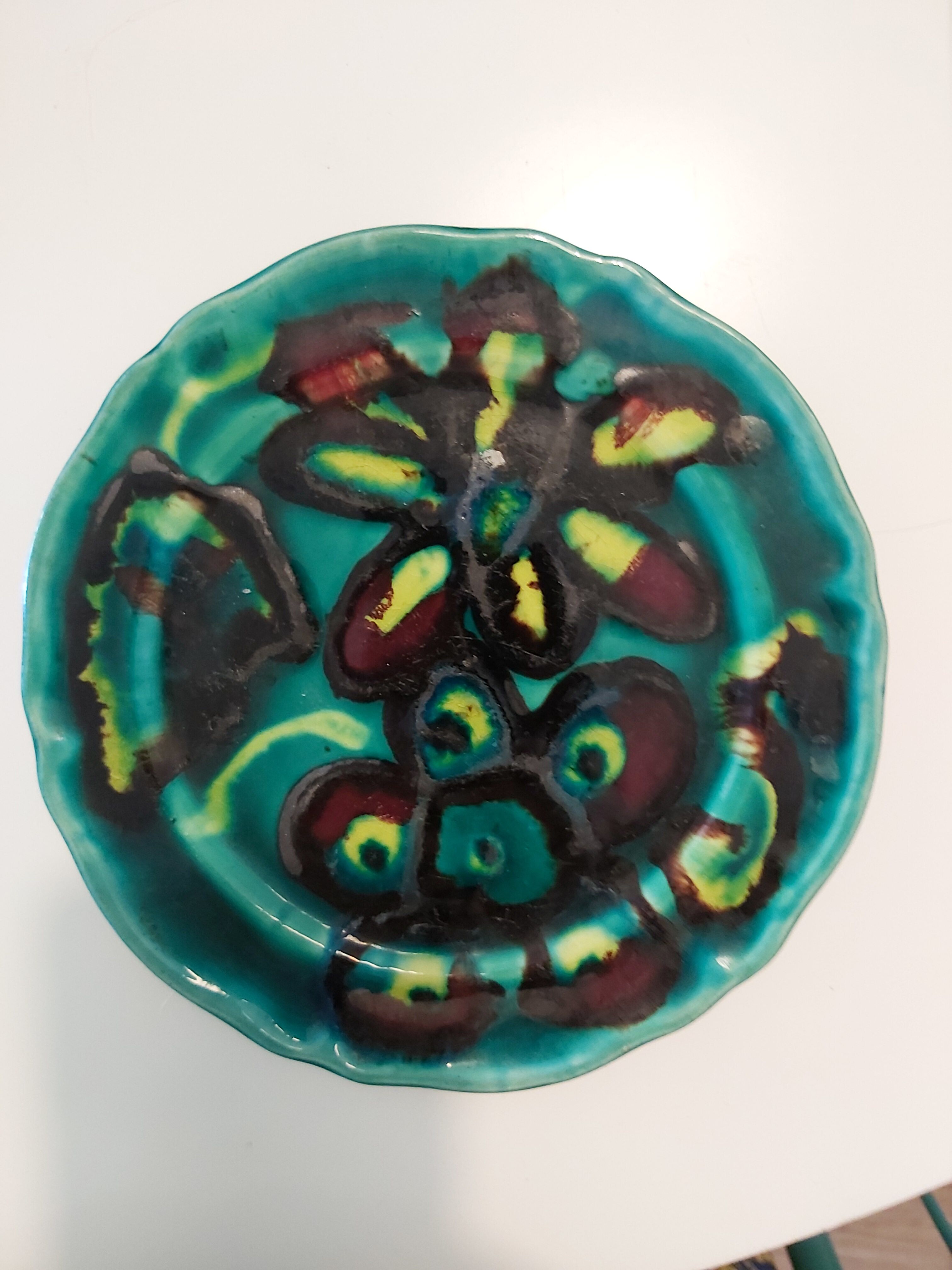 Vintage Ricard workshop plate