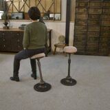 Pair of "Culbuto" dentist stools, 1950s