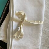 White linen tablecloth