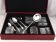 Christofle Marly cutlery set 49 pieces, knives, silver-plated metal, excellent condition.