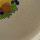 Service 6 flat plates faience Boch La Louvière enamels decoration fruits Art Deco