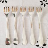 Cake or dessert forks, Christofle, America, silver-plated metal