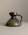 Green-Black Fat Lava Ceramic Vase by Luise Duncker Studio, Vintage 1970s Mid-Century