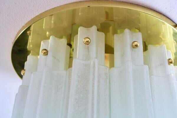 Star recessed plastered plastered in brass and frosted glass Glash-tte Limburg