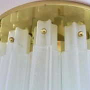 Star recessed plastered plastered in brass and frosted glass Glash-tte Limburg