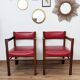 Set of two vintage bridge armchairs