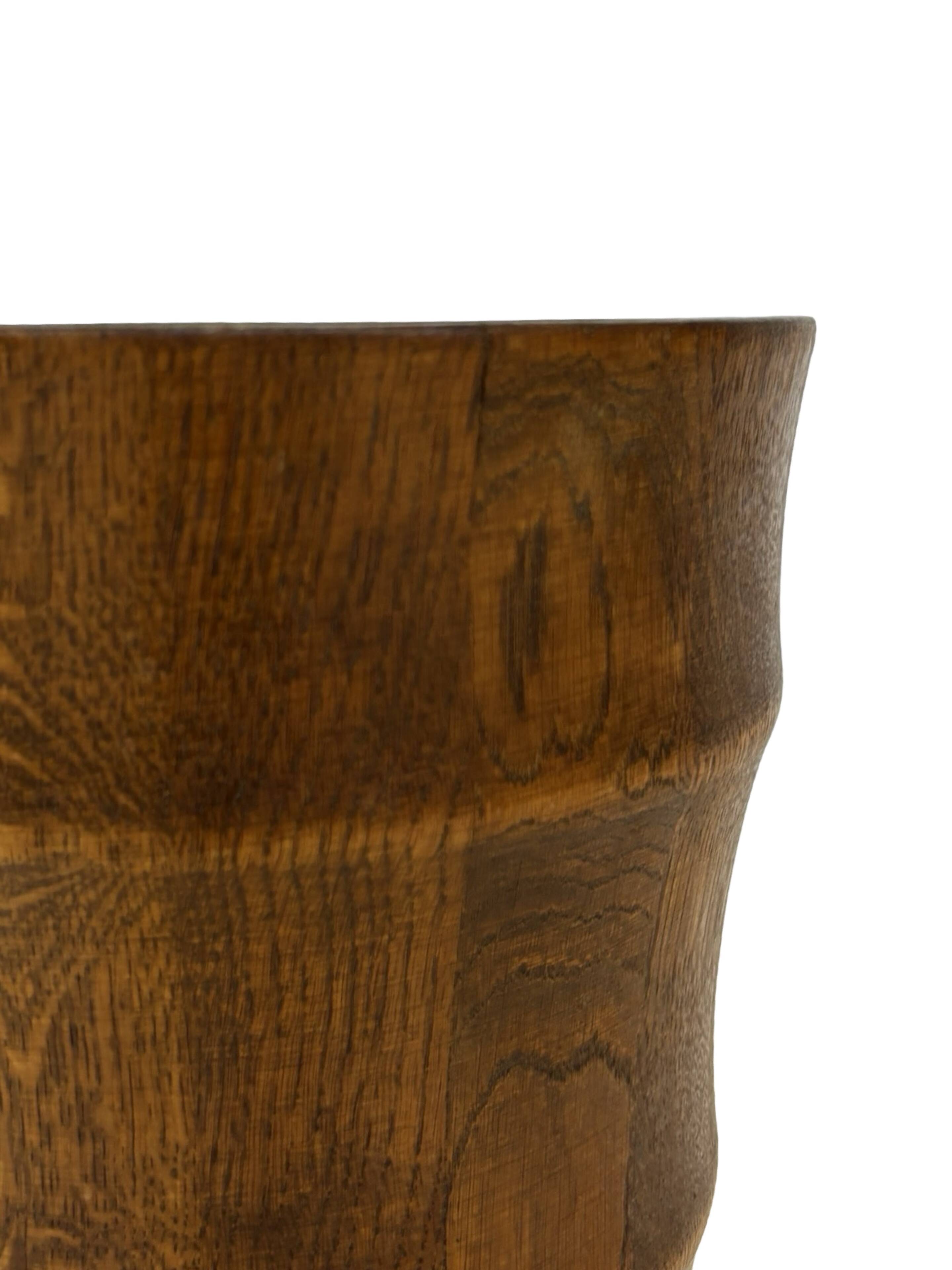 Vintage umbrella holder wooden basket storage 1960 minimalist design