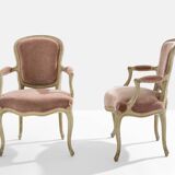 Paire de fauteuils néo-classiques Louis XV Maison Jansen 1940