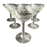 6 Coupes à champagne Saint Louis service Manon