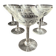 6 champagne coupes Saint Louis service Manon