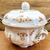 Old Longchamp vegetable soup tureen with Moustiers Olerys decor 2