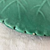 Plat feuille vintage en céramique