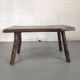 Brutalist coffee table solid oak